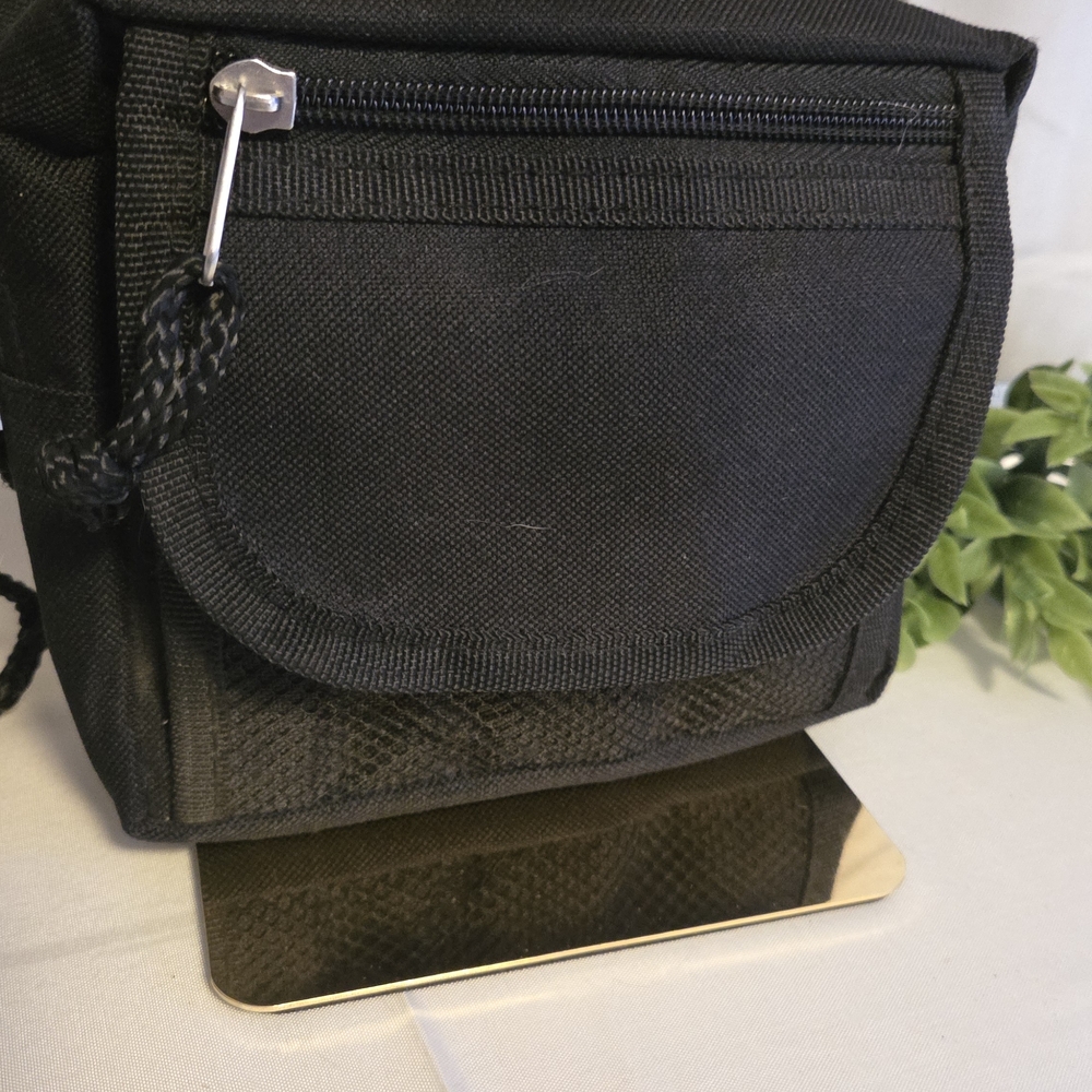 Hollister Y2K Black Mini Pouch Utility Bag Organizer Zip Travel